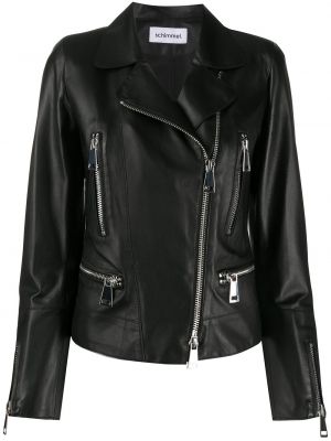 Укороченная байкерская куртка Sylvie Schimmel, черная