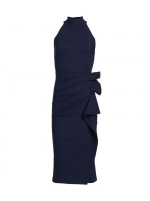 Платье миди с рюшами Chiara Boni La Petite Robe синее