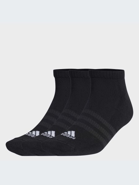 Бавовняні шкарпетки Adidas чорні