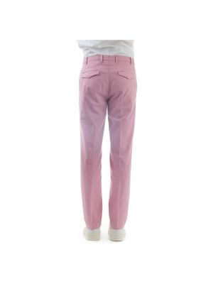 Pantalones chinos de algodón Pt Torino rosa