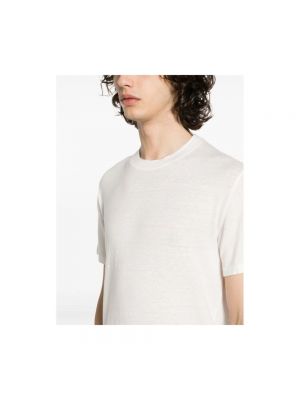 Camiseta de lino Fedeli blanco