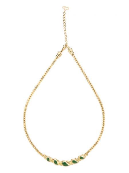 Ogrlica s kačjim vzorcem Christian Dior Pre-owned zlata