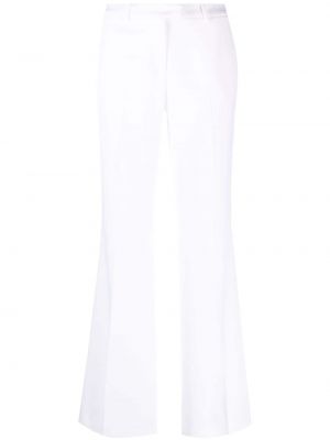 Pantaloni cu picior drept Michael Kors Collection alb