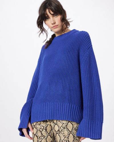Пуловер Gina Tricot синьо