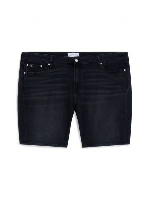 Shorts en jean Calvin Klein Jeans Plus noir