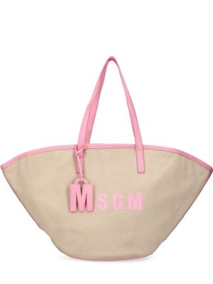 Шопинг чанта Msgm розово