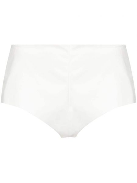 Pantaloni scurți din piele Lardini alb