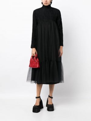 Midi suknele iš tiulio Noir Kei Ninomiya juoda