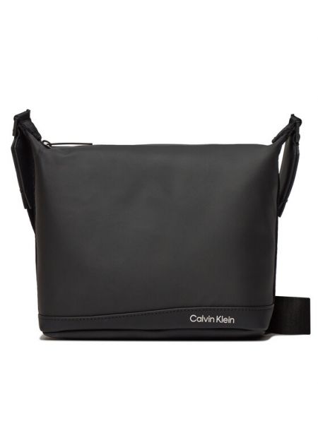 Τσάντα σε φαρδιά γραμμή Calvin Klein μαύρο