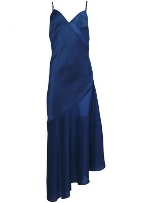 Asymetrické midi šaty Fleur Du Mal modrá
