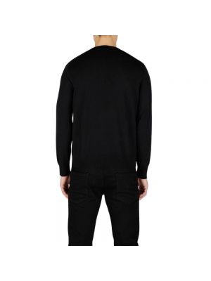 Jersey de lana de tela jersey de cuello redondo Dsquared2 negro