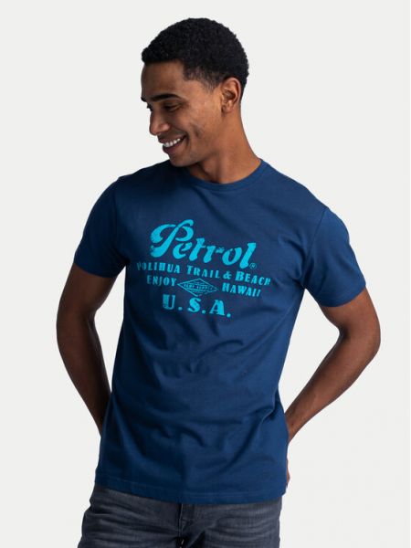 Marškinėliai Petrol Industries mėlyna