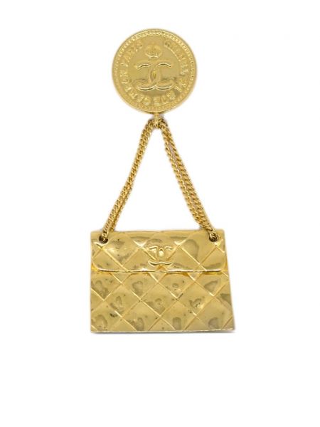 Klasična broš Chanel Pre-owned zlatna