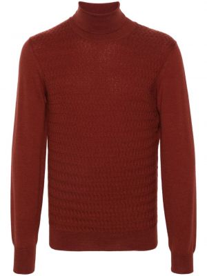 Vilnonis megztinis Corneliani raudona