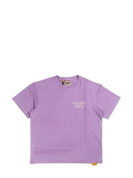 Retro stiliaus medvilninis marškinėliai Gallery Dept. violetinė