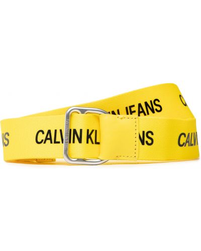 Pasek z paskiem Calvin Klein Jeans, żółty