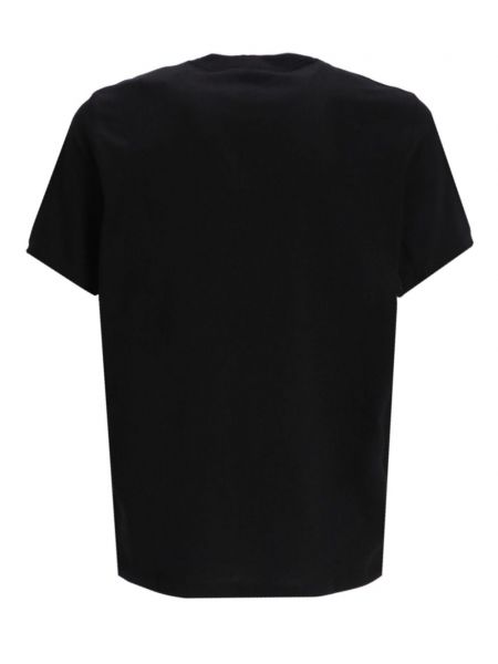 Bavlněné tričko s potiskem se zebřím vzorem Ps Paul Smith černé