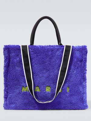 Nákupná taška Marni - modrá