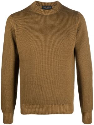 Sweter Dell'oglio brązowy