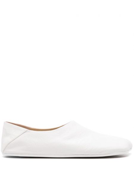 Pantofi loafer din piele asimetrice Mm6 Maison Margiela alb