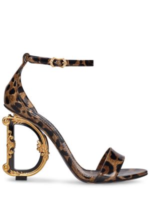 Usnjene nizki čevlji s peto Dolce & Gabbana