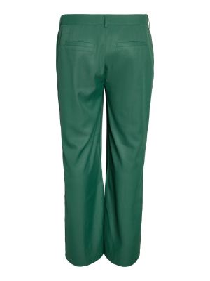 Широки панталони тип „марлен“ Noisy May Curve зелено