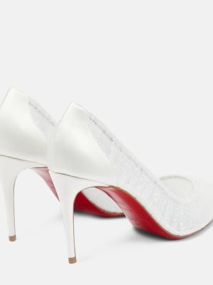 Полуотворени обувки Christian Louboutin бяло