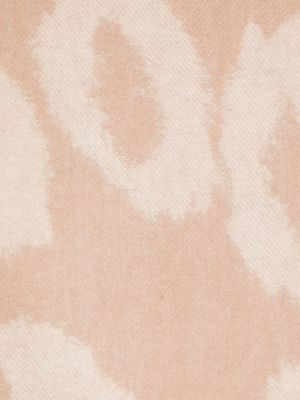 Echarpe à franges à imprimé à imprimé léopard Mulberry beige