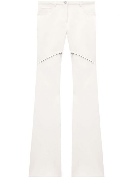 Rovné kalhoty Courrèges bílé