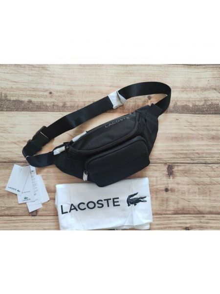 Поясная сумка Lacoste черная