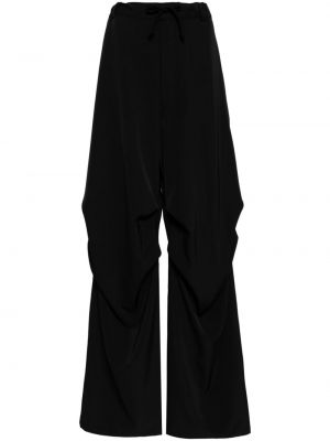 Drapované kalhoty Mm6 Maison Margiela černé