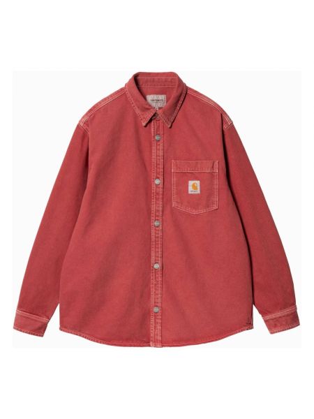 Koszula jeansowa Carhartt Wip czerwona