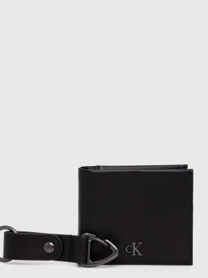 Kožni novčanik Calvin Klein Jeans crna
