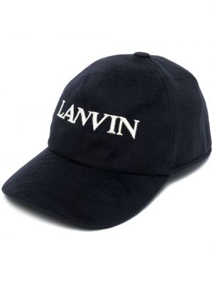 Keps med broderi Lanvin blå