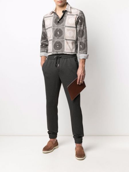 Pantalones de chándal con bordado Billionaire gris