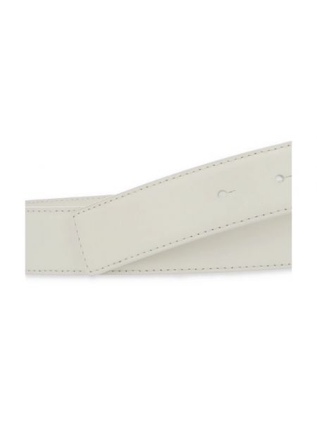 Cinturón de cuero con hebilla Pinko blanco