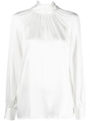 Блуза с панделка Karl Lagerfeld бяло