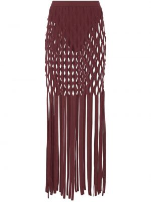 Mrežasta suknja na rese Lapointe crvena
