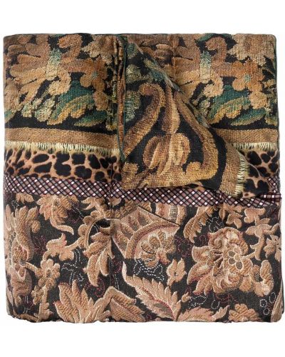 Bufanda de tejido jacquard Pierre-louis Mascia marrón