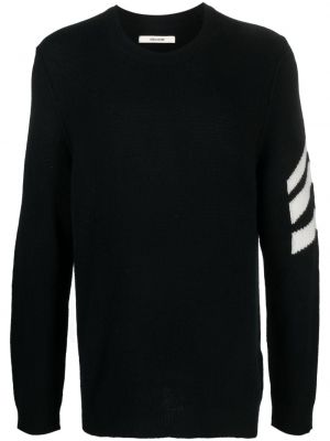 Кашмирен пуловер на райета Zadig&voltaire черно