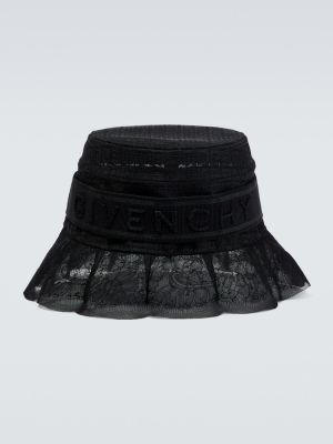 Čipkovaná čiapka Givenchy čierna