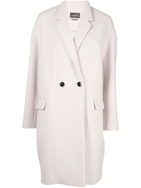 Cappotto di lana Isabel Marant bianco