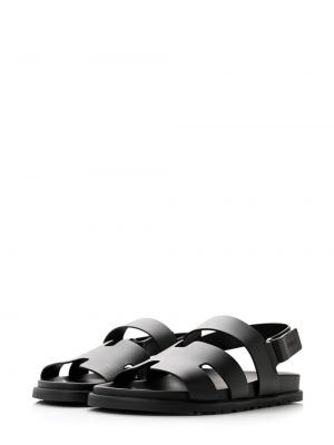 Usnjene sandali Hermès Pre-owned črna