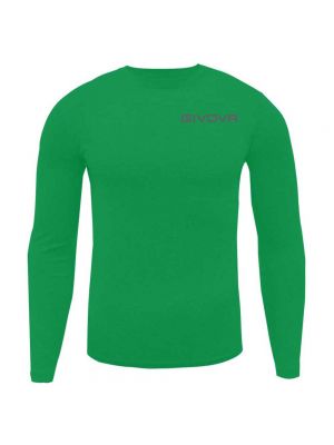 Базовая футболка с длинным рукавом Givova зеленая