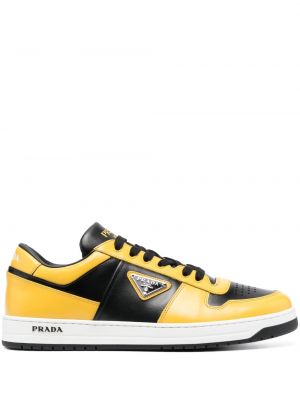 Leder sneaker Prada
