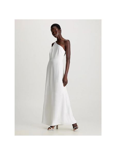 Sukienka długa Calvin Klein biała
