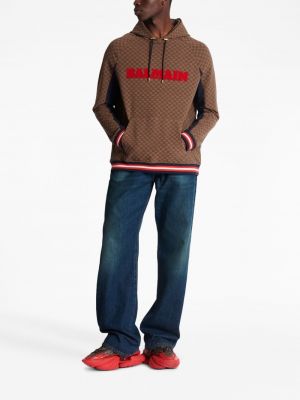 Žakardinis džemperis su gobtuvu Balmain
