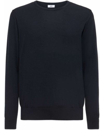 Jedwabny sweter wełniany Annagreta szary