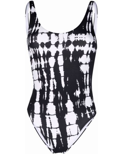 Bañador con estampado con estampado abstracto P.a.r.o.s.h. negro