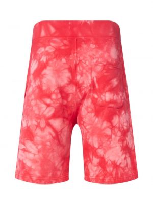 Pantalones cortos deportivos tie dye A Bathing Ape® rojo